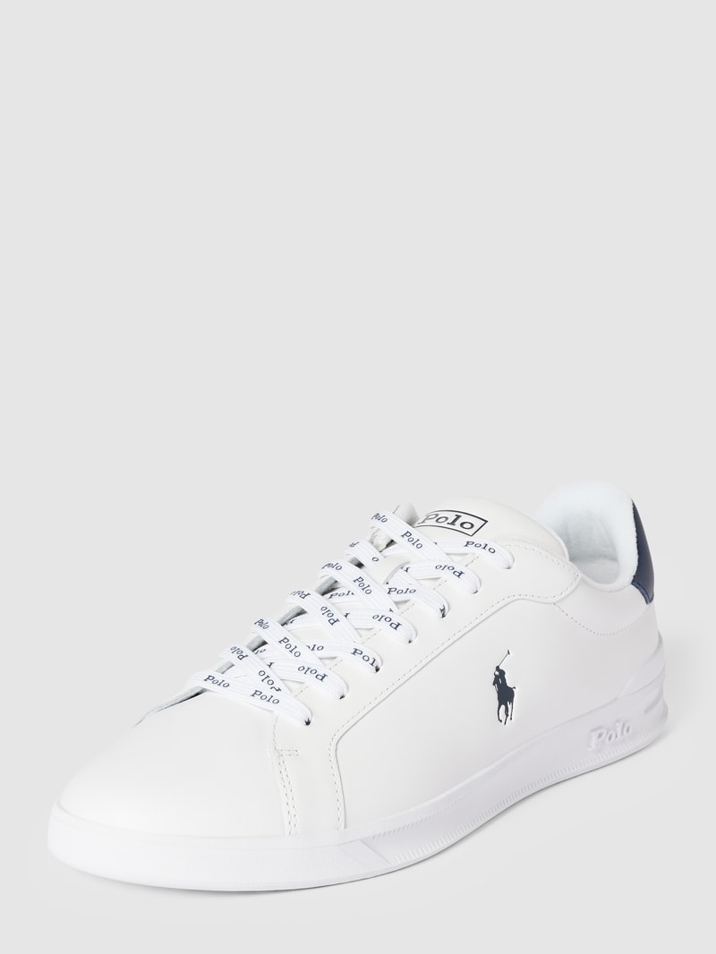 Sneaker mit Label-Print in weiß