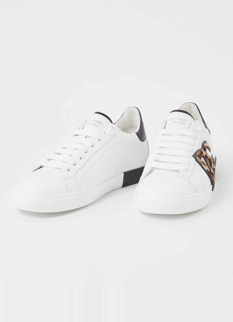 Dolce & Gabbana calfskin sneaker with logo