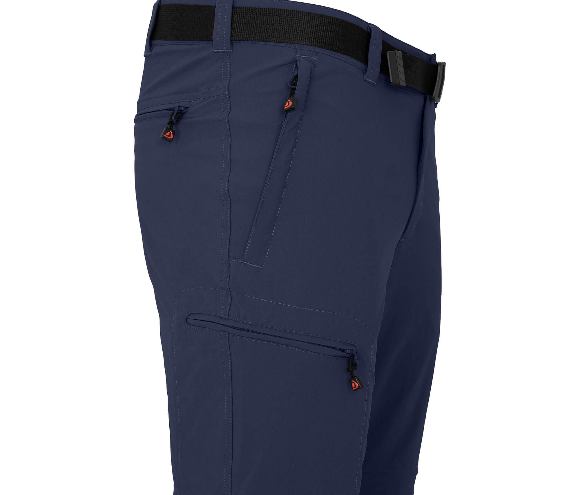Bergson Zip-off-Hose BAKER ZIPP-Off Herren Wanderhose, vielseitig, pflegeleicht, Normalgrößen, peacoat blau