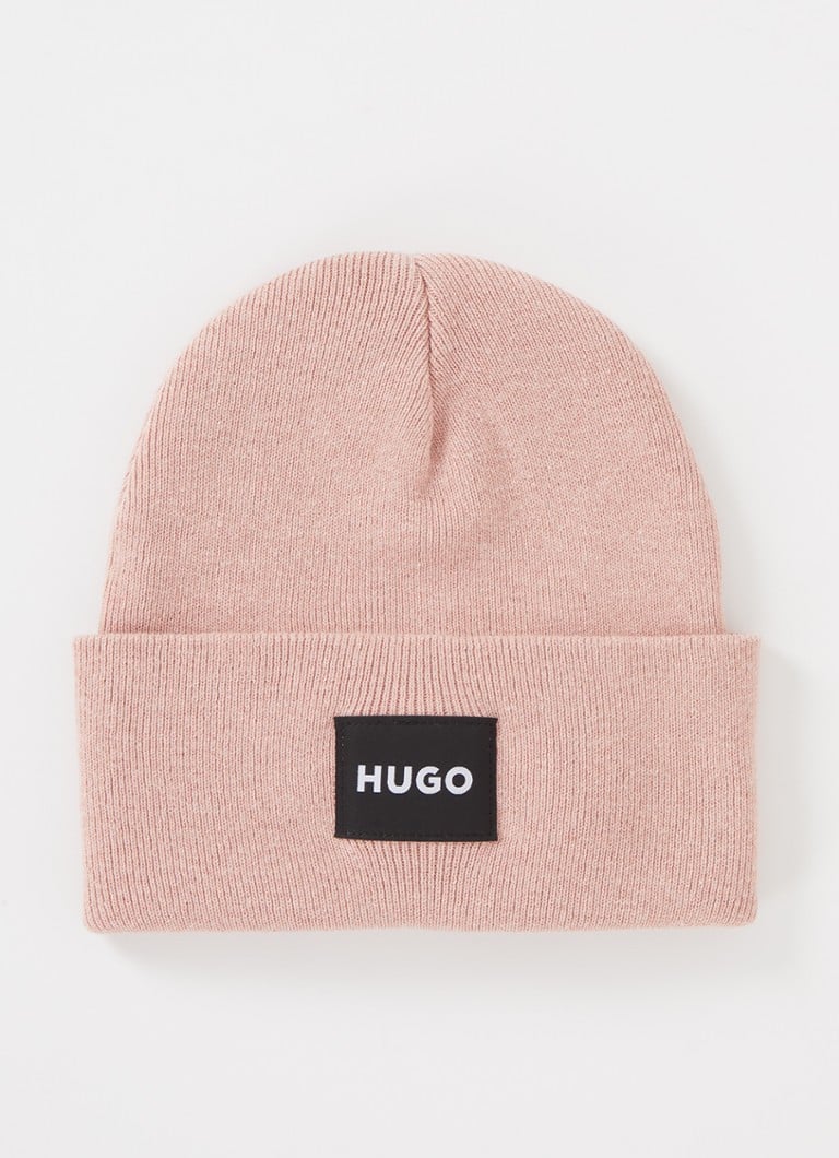 HUGO BOSS Xevon fine-knit beanie with logo