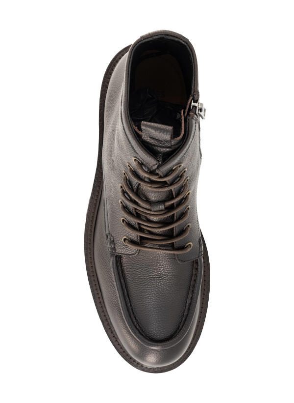 BOSS Black, Schnürboots Larry, Leder, dunkelbraun