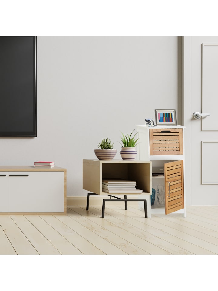 relaxdays Beistellschrank in Weiß - (B)40 x (H)83 x (T)30 cm günstig kaufen onesize