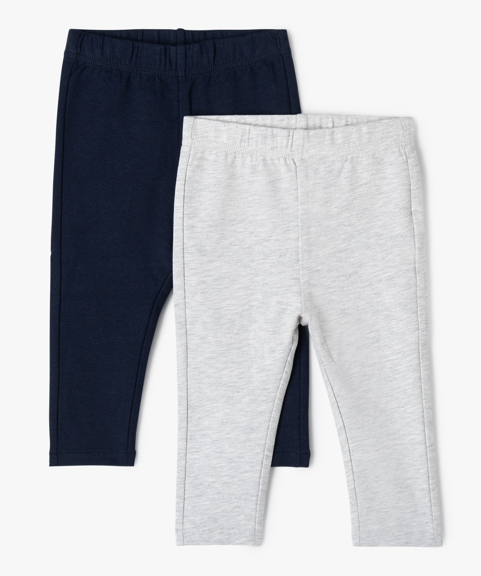 Pantalon bébé Garçon en maille fine (lot de 2) bleu | GEMO