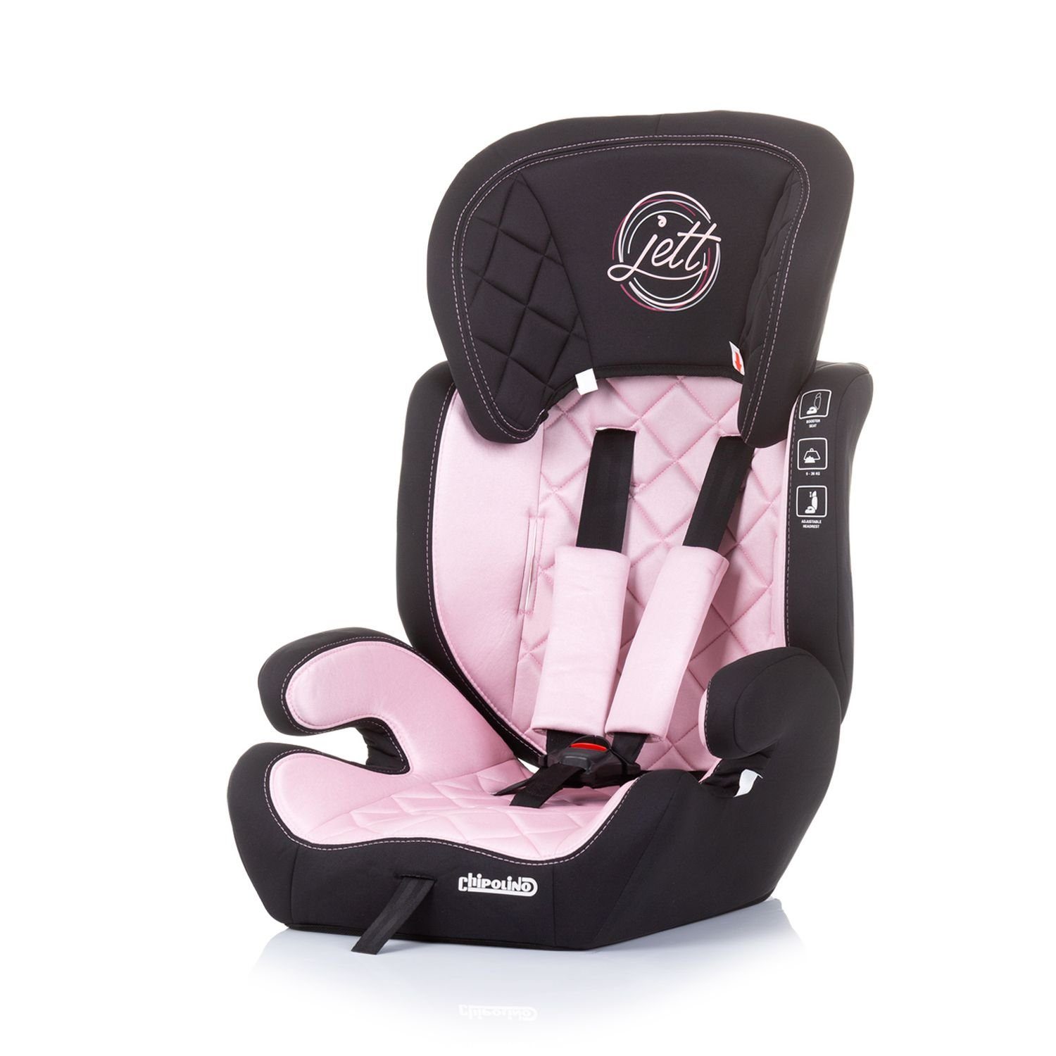 Chipolino Autokindersitz Kindersitz Jett Gruppe 1/2/3, bis: 36 kg, (9 - 36 kg), verstellbare Kopfstütze