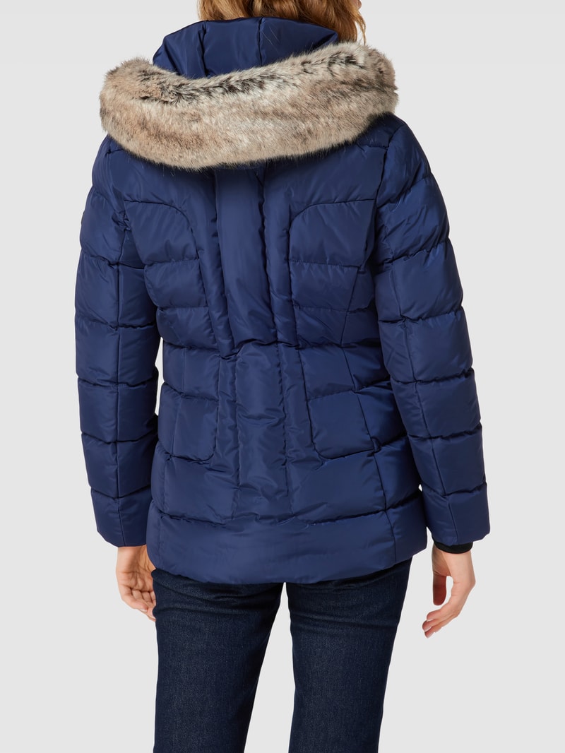 Steppjacke mit Kunstpelzkragen Modell 'ASTORIA' in royalblau