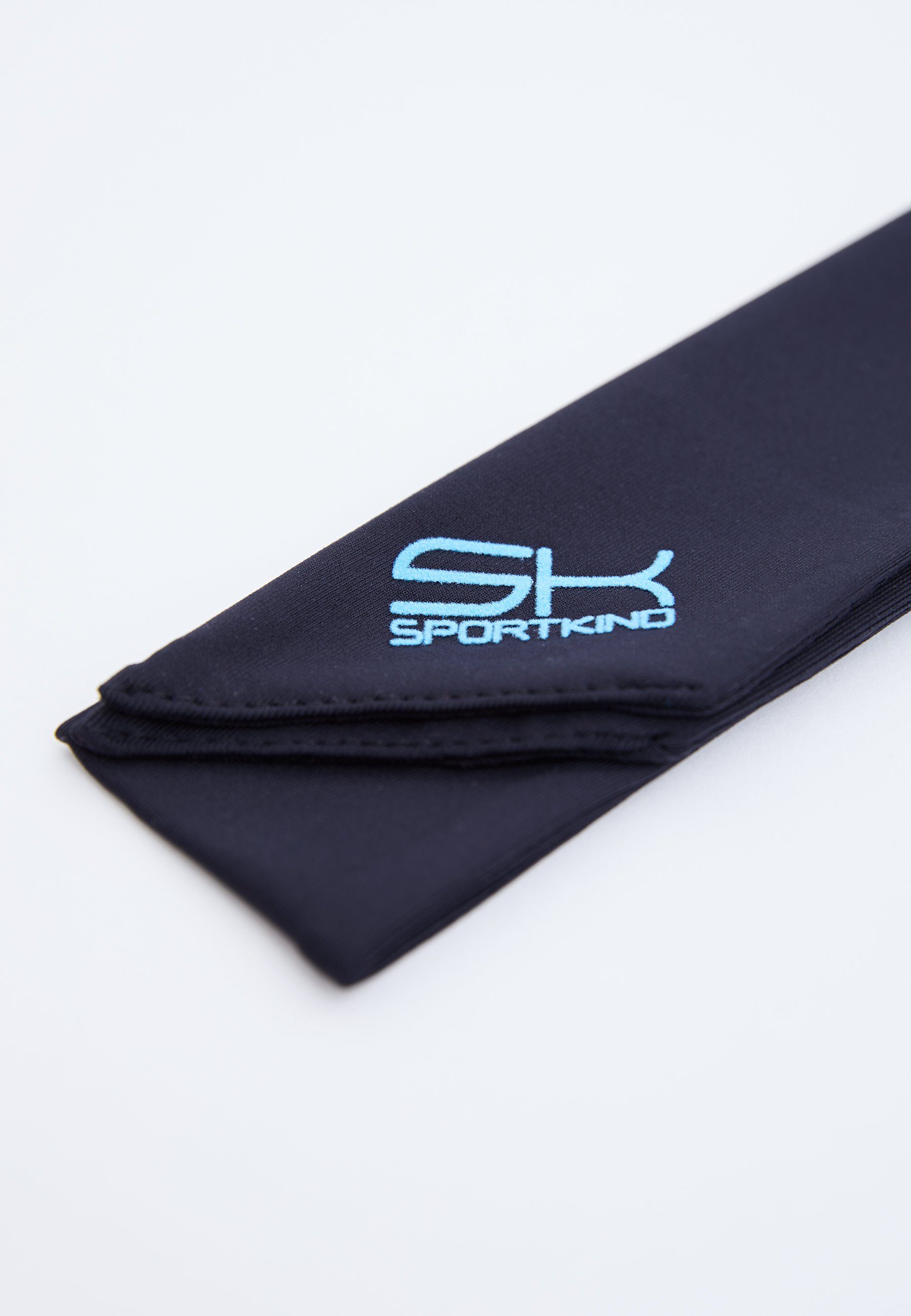 SPORTKIND Schweißband Tennis Stirnband Schweißband, unisex Kinder & Erwachsene, schwarz
