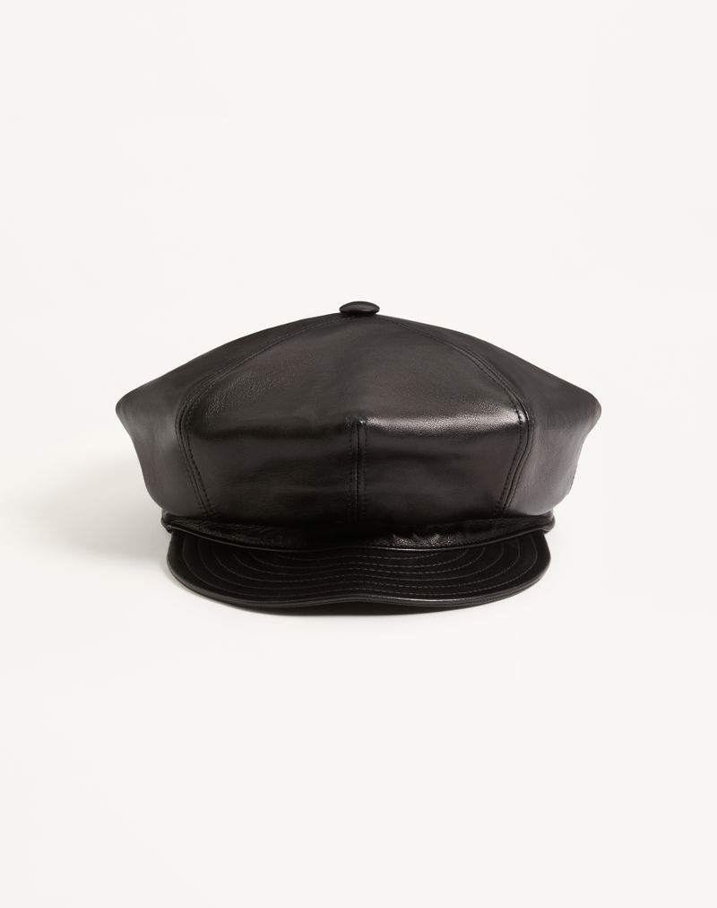Gorro de couro exclusivo Valentino Garavani VLogo
