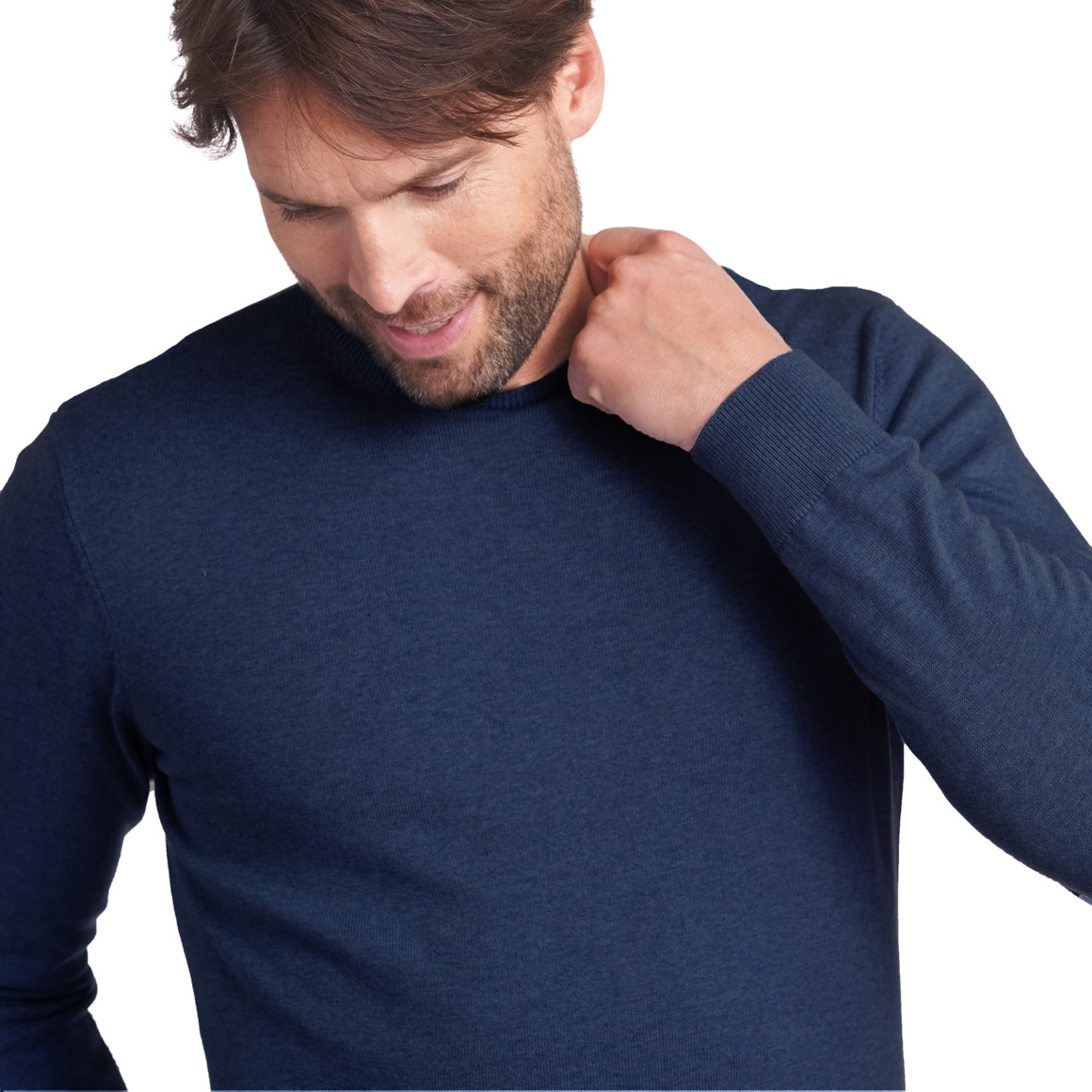 Herren Feinstrickpullover mit Rundhals