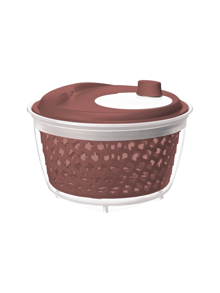 Rotho Fresh Salatschleuder, Kunststoff (PP) in Iron rot günstig kaufen onesize