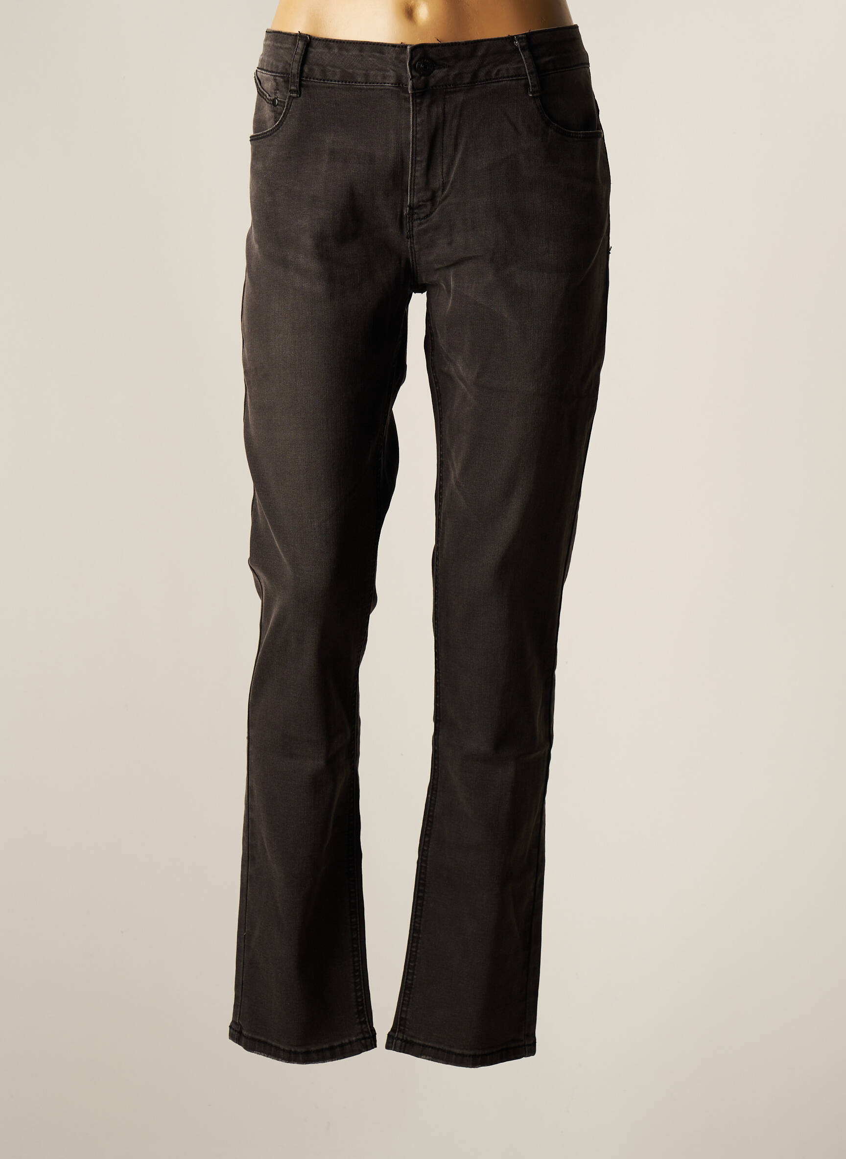 Onado Jeans Coupe Slim Femme couleur gris
