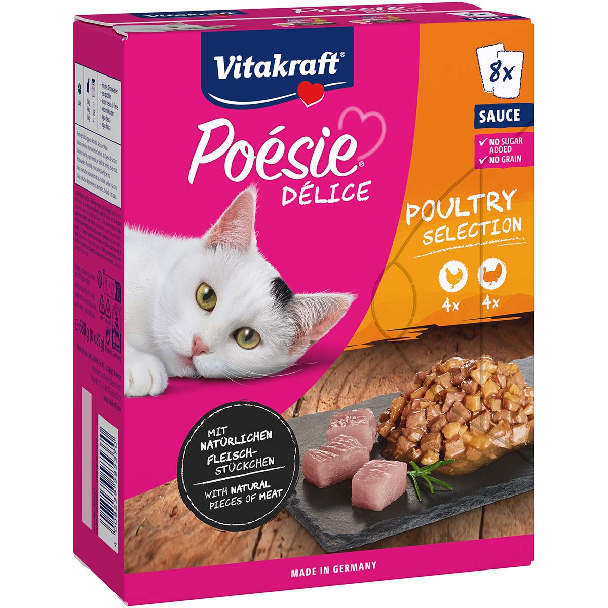 Vitakraft Poésie Délice Poultry Selection 8x85g bei ZooRoyal