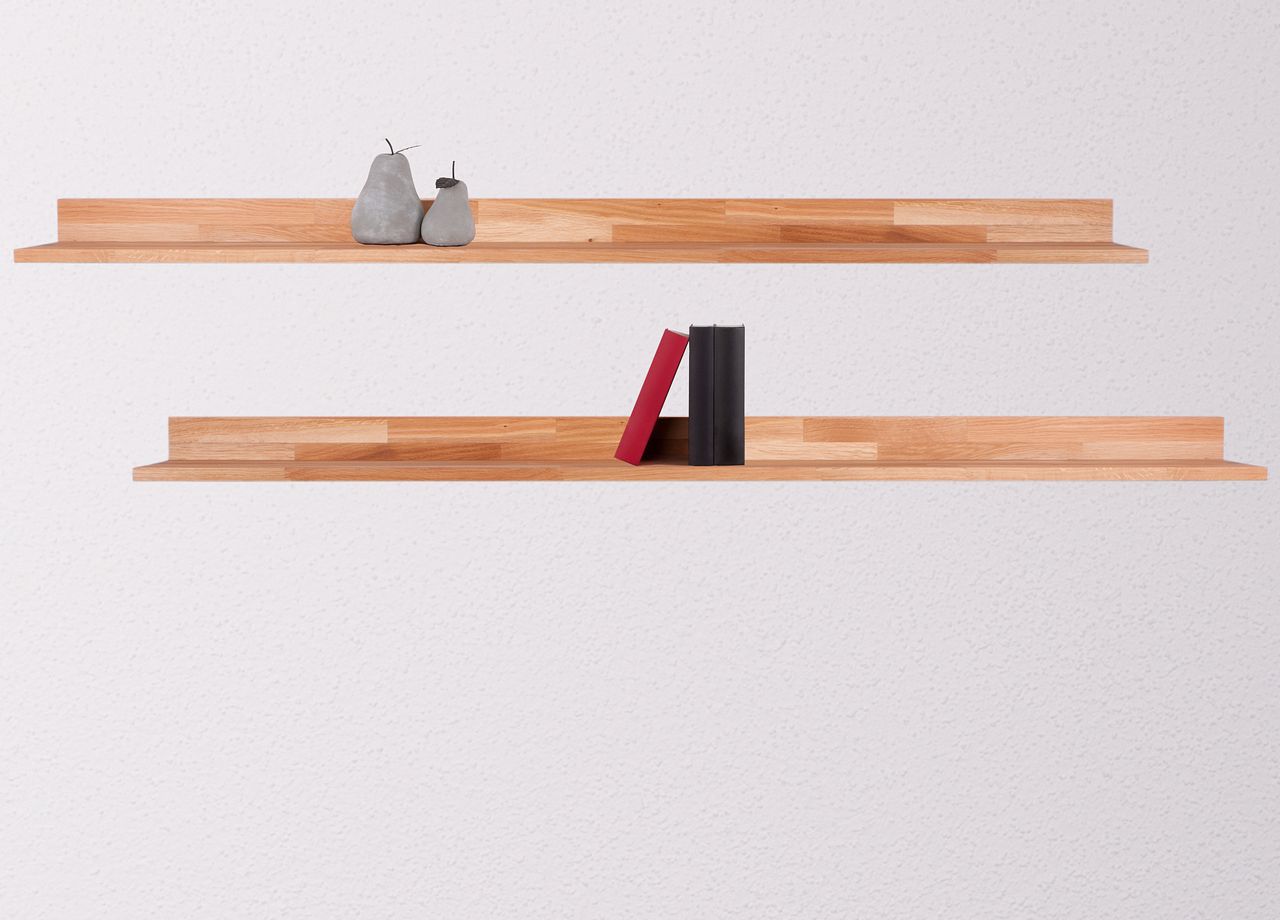 INTERIA Home&Living L-Wandboard / Wandregal KALLE 150 cm
