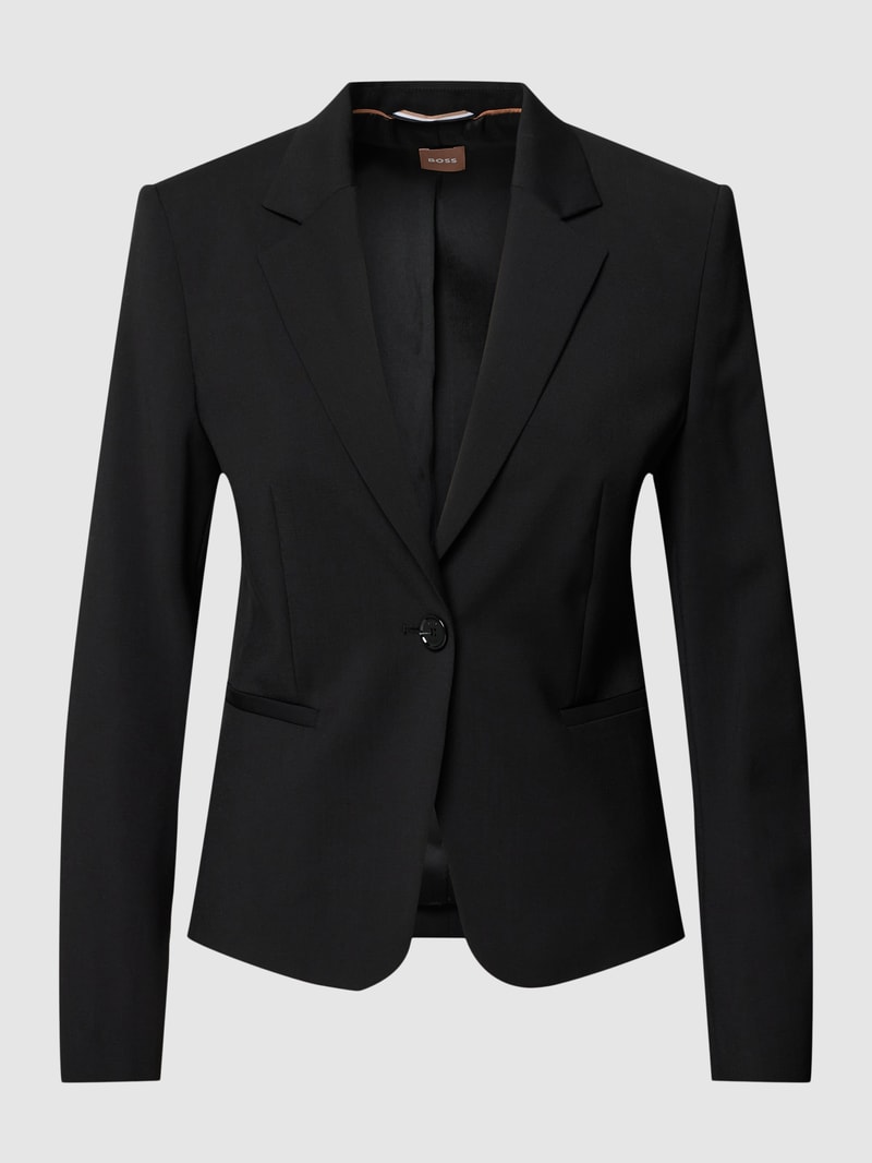 Blazer mit Knopfverschluss Modell 'Jarua' in schwarz