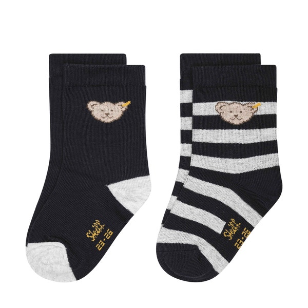Socken 2er Pack GOTS, dunkelblau