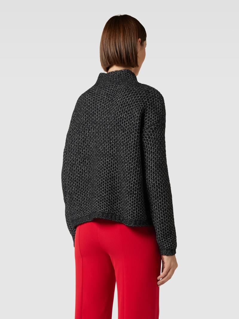 Strickpullover mit Grobstrick Modell 'SAFINEYN' in schwarz