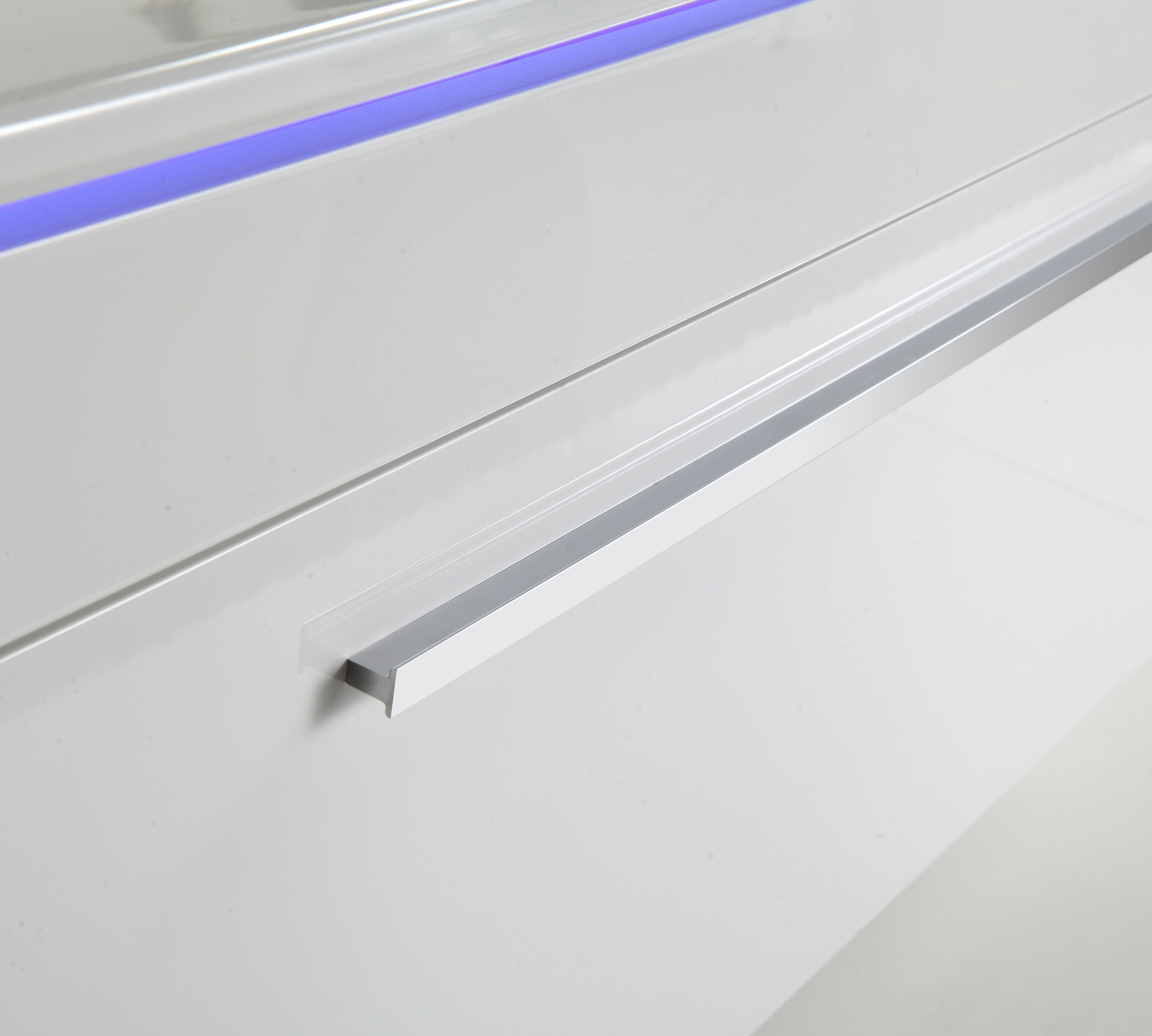 Faizee Möbel Badmöbel-Set Badmöbel set, Weiß komplett 5TLG 90 cm, (Komplett-Set, 5-St), LED-Spiegel mit Touch Badmöbel-Set VORMONTIERT Hochglanz lackiert
