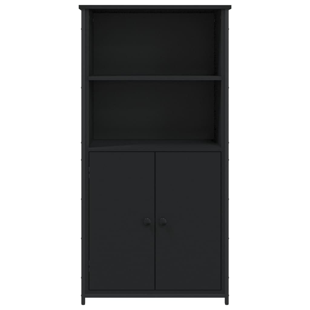 vidaXL Anrichte Highboard Schwarz 62x36x121,5 cm Holzwerkstoff