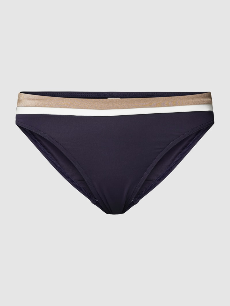 Bikini-Hose mit Kontraststreifen Modell 'TAYRONA' in marineblau