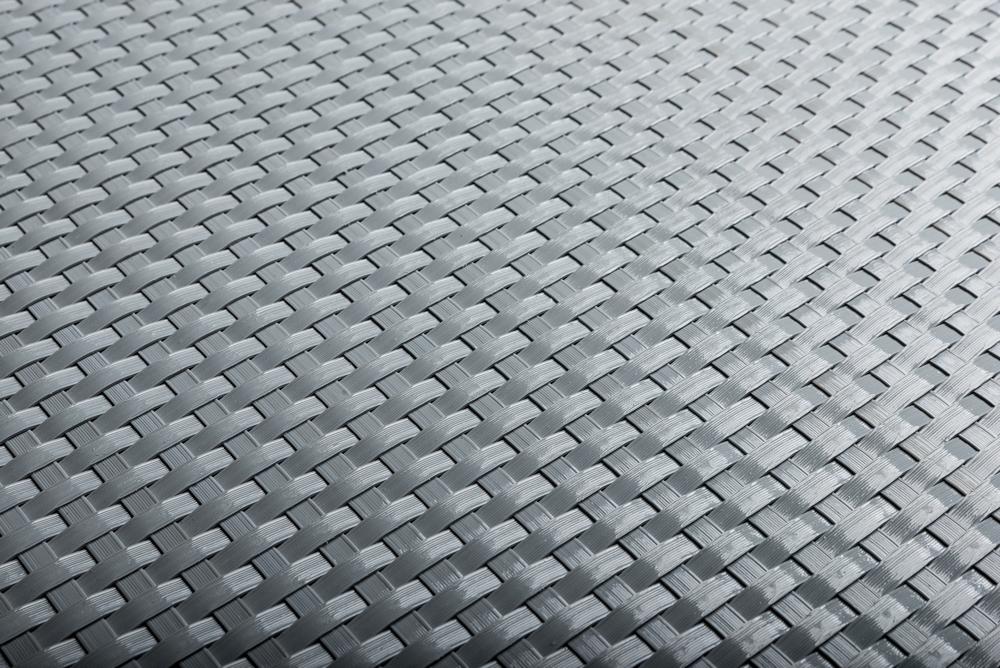 Progresja Polyrattan Balkonichtschutz mit Metallösen - Hellgrau 0,9m x 3m