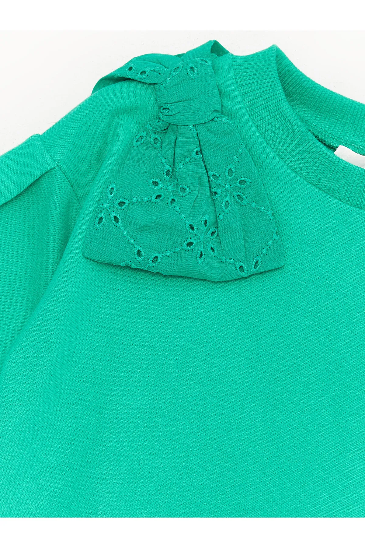 LC Waikiki  Langarm-Sweatshirt mit Rundhalsausschnitt und Schleife für Mädchen