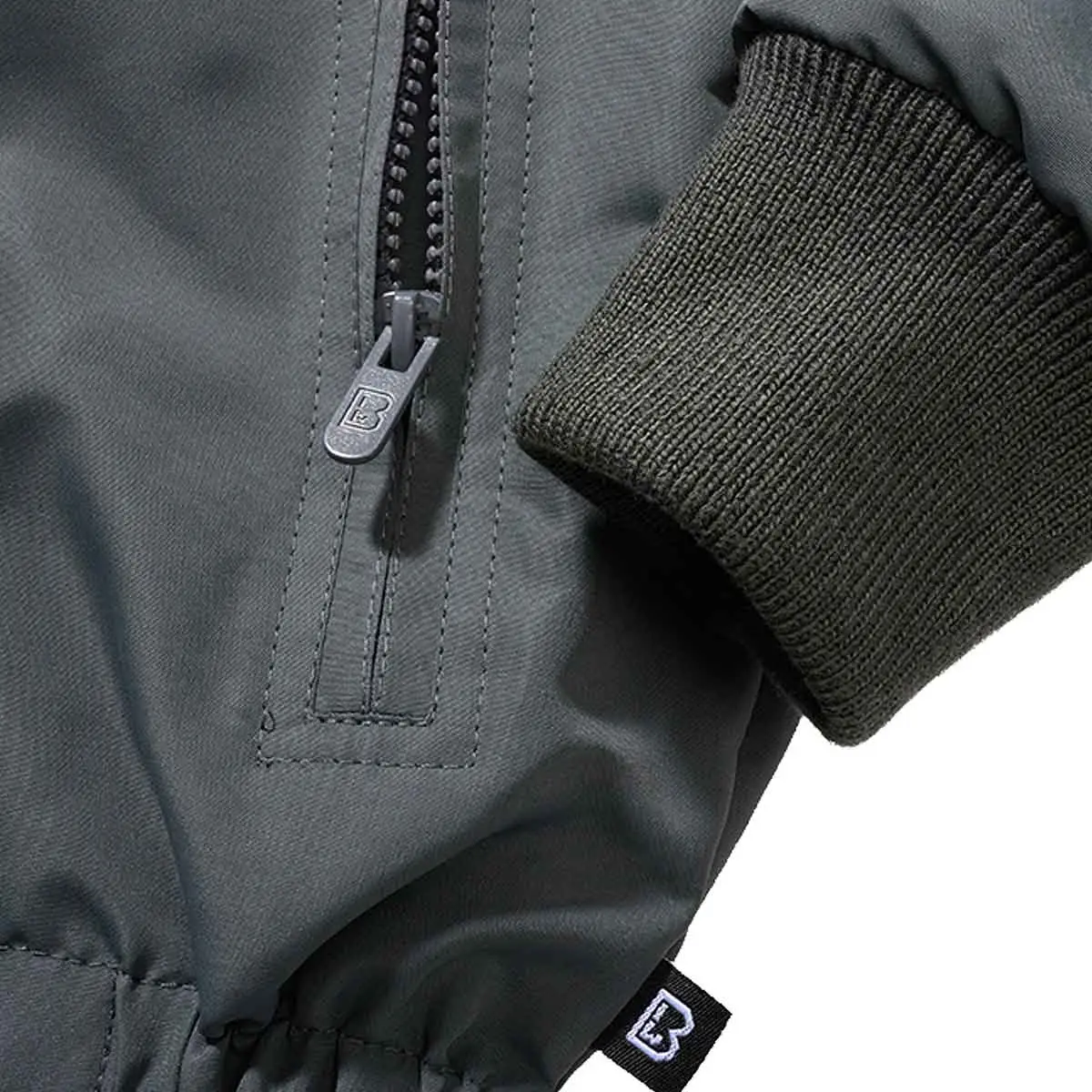Kinder Windbreaker Frontzip anthrazit