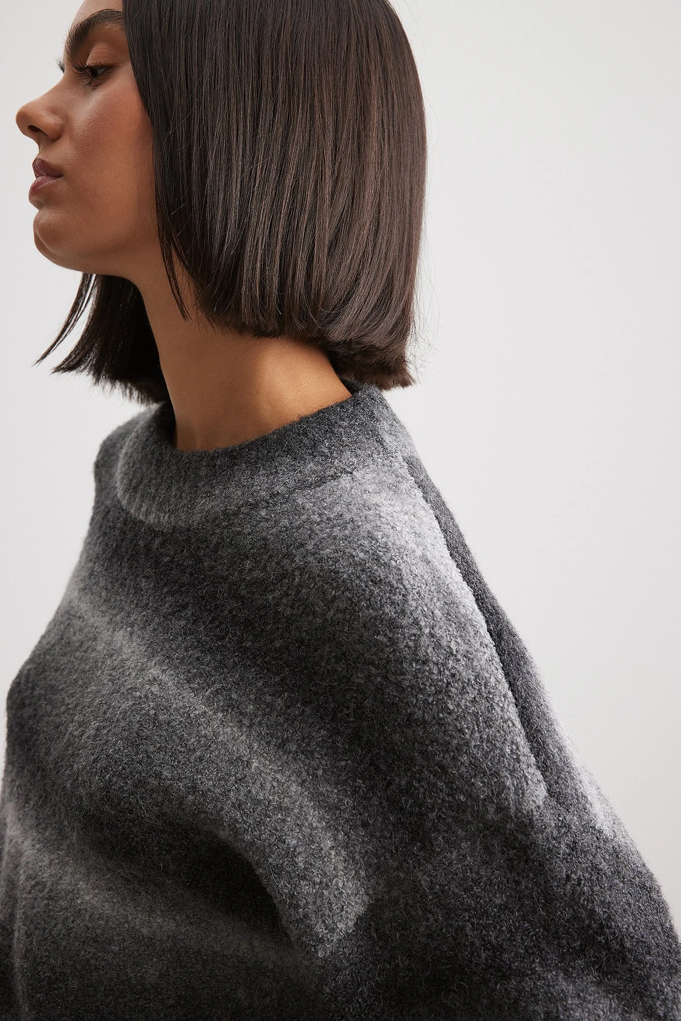 Oversized-Strickpullover mit Ombre-Effekt