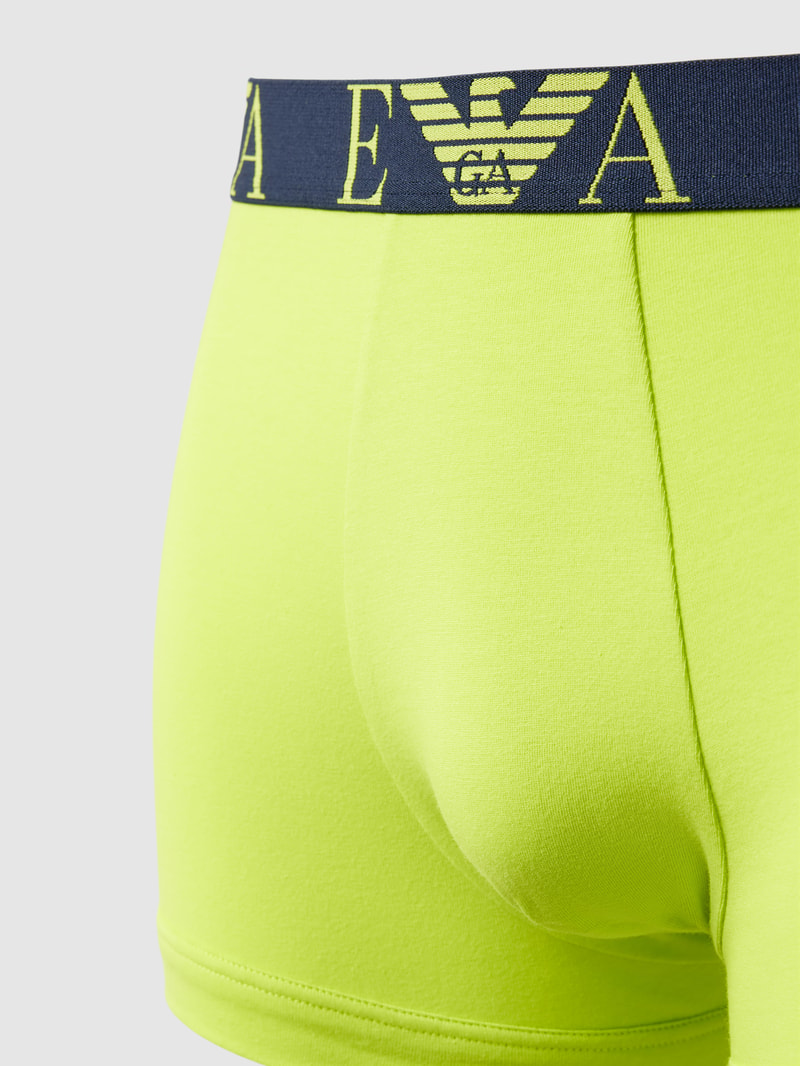 Trunks im unifarbenen Design im 3er-Pack in neon gelb