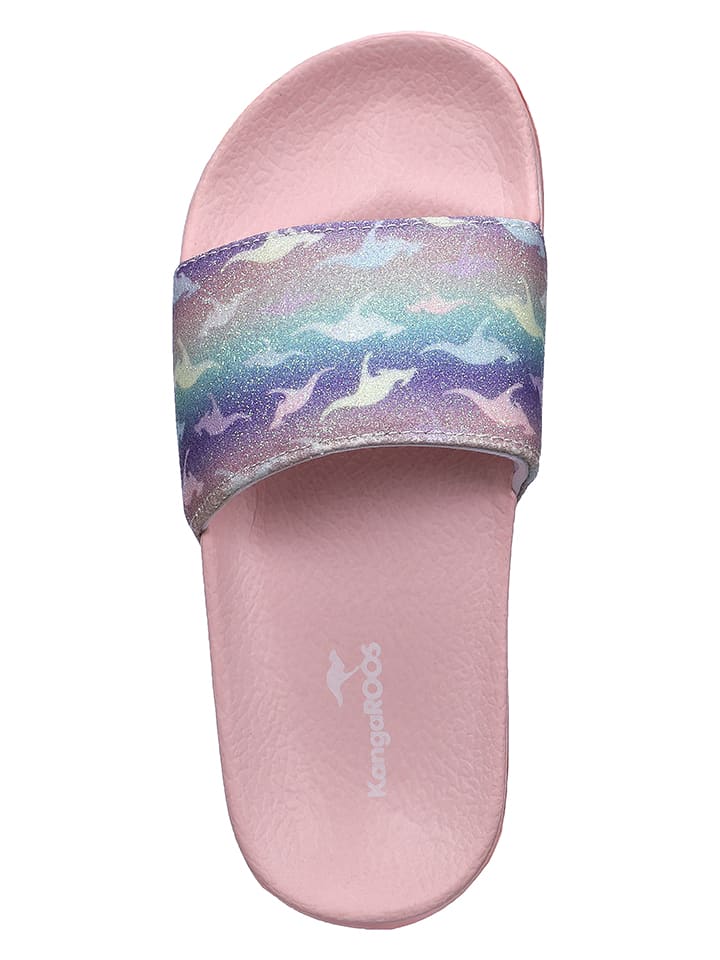Kangaroos Pantoletten in Rosa/ Bunt günstig kaufen