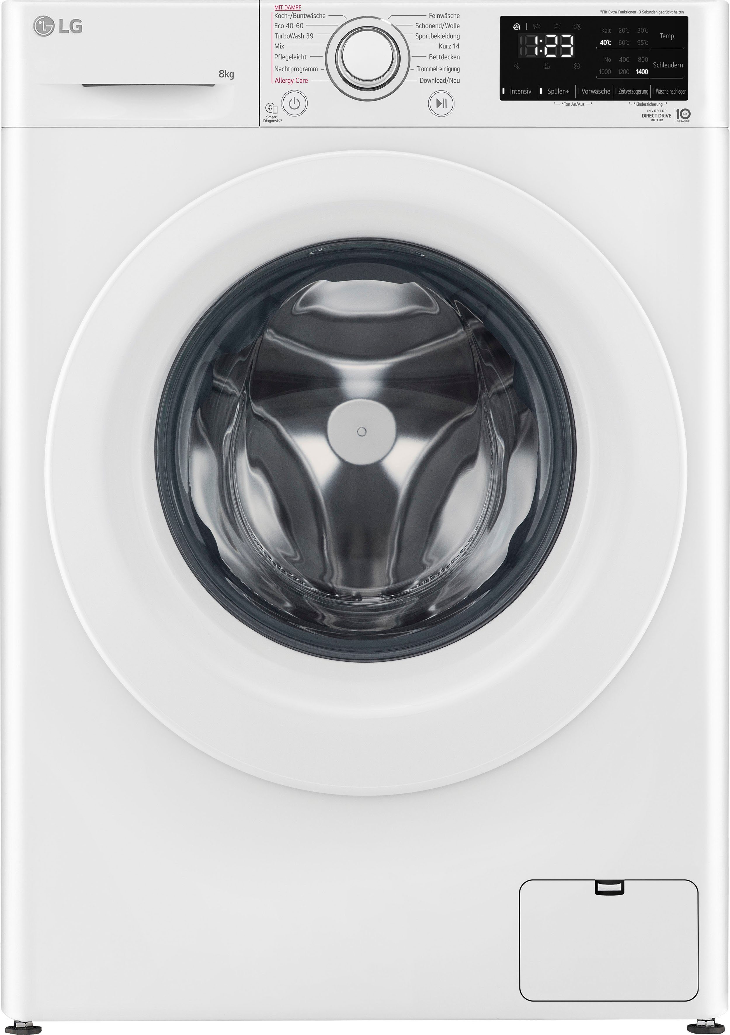 LG Waschmaschine 3 F4WV3183, 8 kg, 1400 U/min
