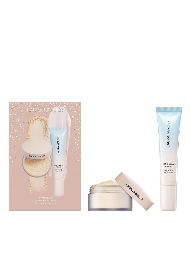 Set de machiaj Laura Mercier Winter Glow Prime & Duo - Ediție limitată