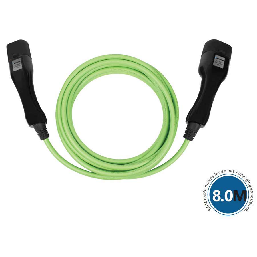 Blaupunkt E-Ladekabel A1P16AT2 N3, Typ 2, 16 A, einphasig, 3,7 kW, 8 Meter - ATU