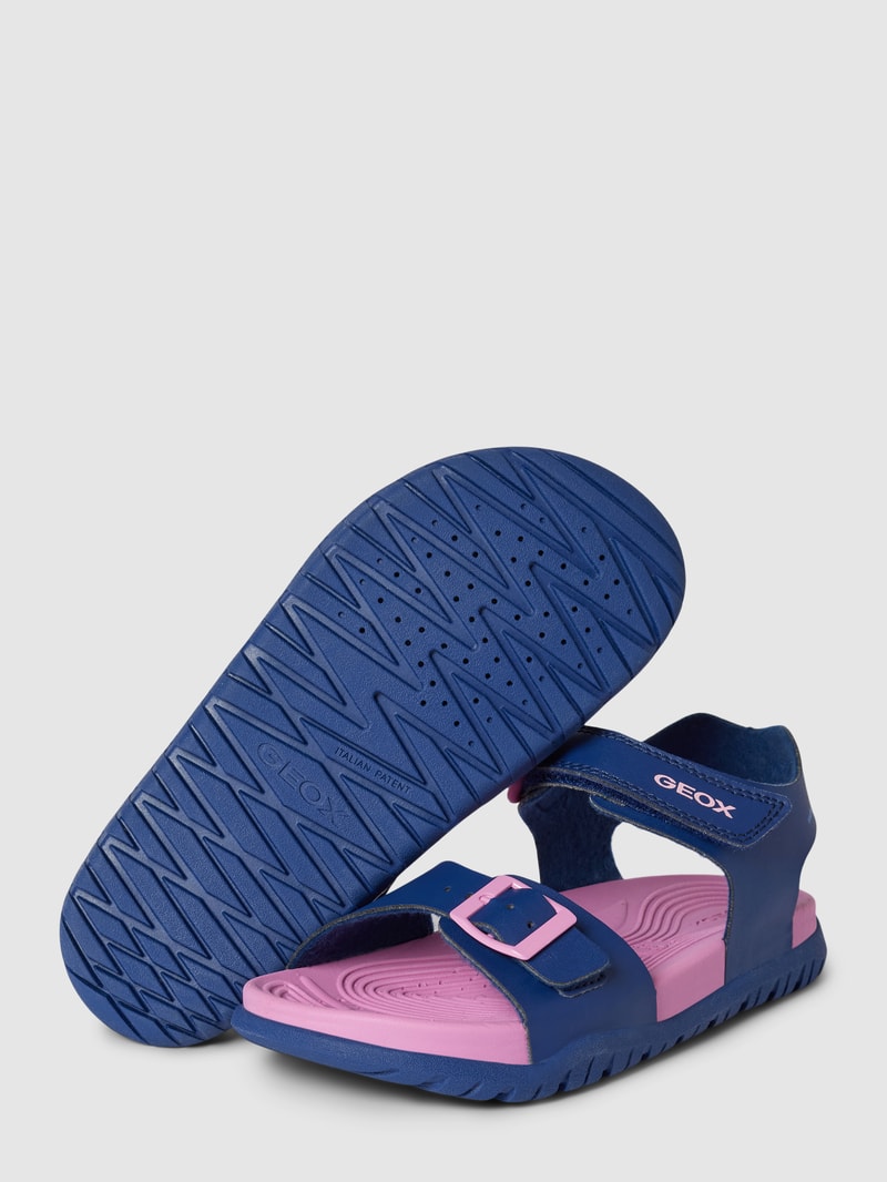Sandalen mit Label-Detail Modell 'BOREALIS' in marineblau