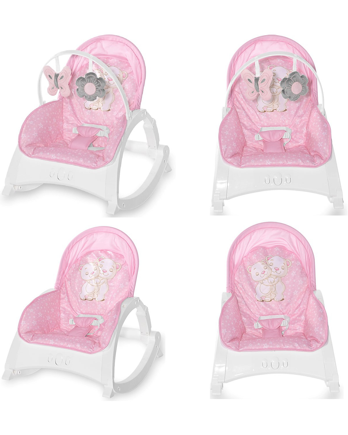 Babywippe ENJOY mit Vibration, Musik, verstellbare Rückenlehne Babywippen