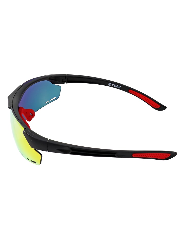 YEAZ SUNUP Magnet-Sport-Sonnenbrille in mattschwarz günstig kaufen onesize