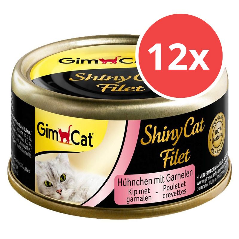 Sparpaket GimCat ShinyCat Filet 12 x 70 g zu TOP-Preisen % bei bitiba.de