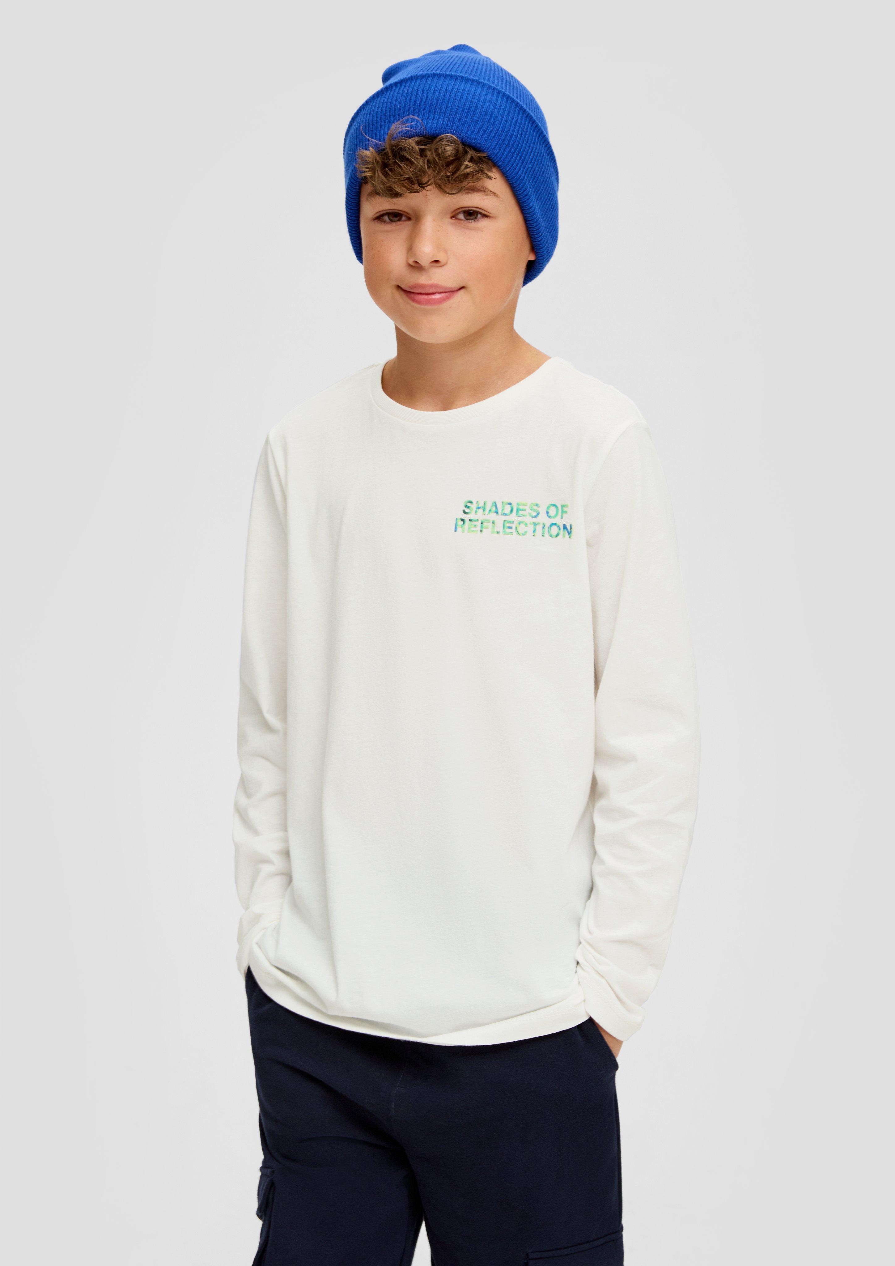 Longsleeve mit gummiertem Print  2134016-0210