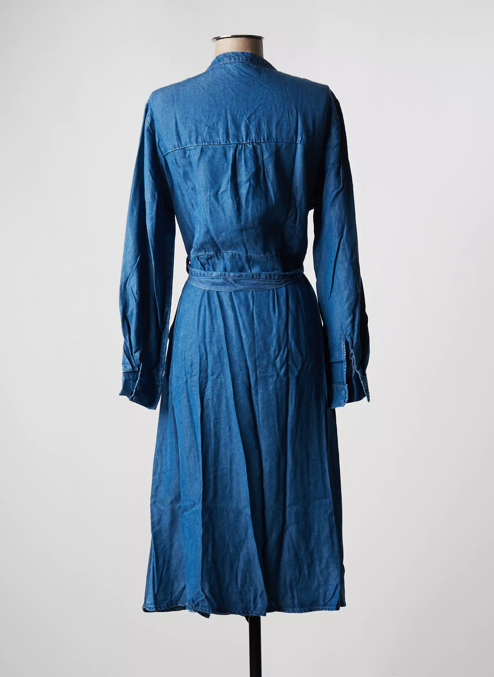 Esprit Robes Mi Longues Femme couleur bleu