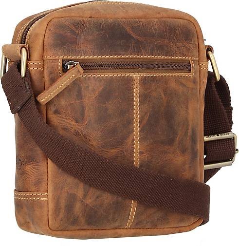 Greenburry Vintage Umhängetasche Leder 18 cm