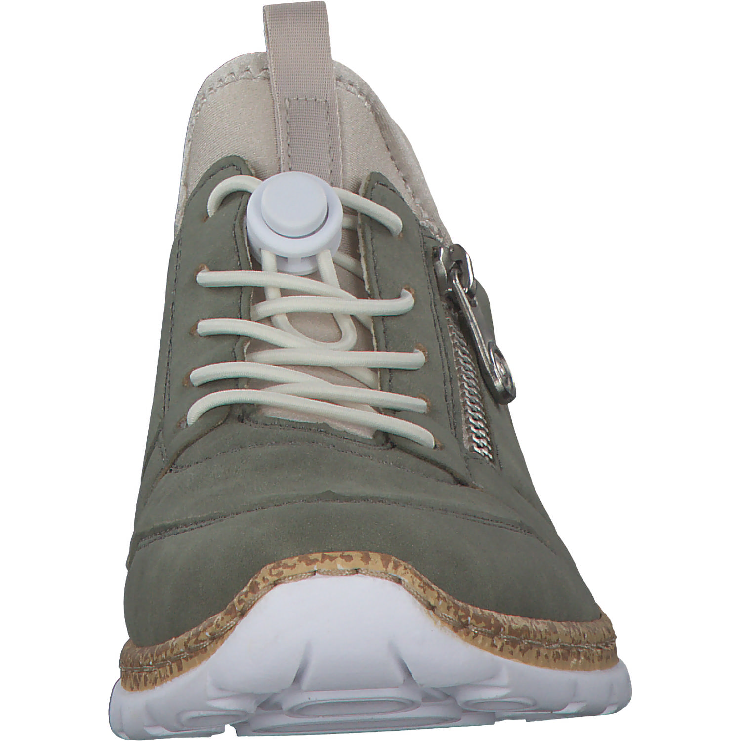 Rieker N42G0, Schnürschuhe, Damen, schilf/perlcreme