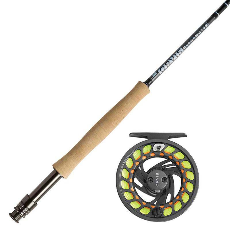 Orvis Clearwater Boxed 9' 6-painoinen vapapaketti (4-osainen vapaa + kela + perhosiima)