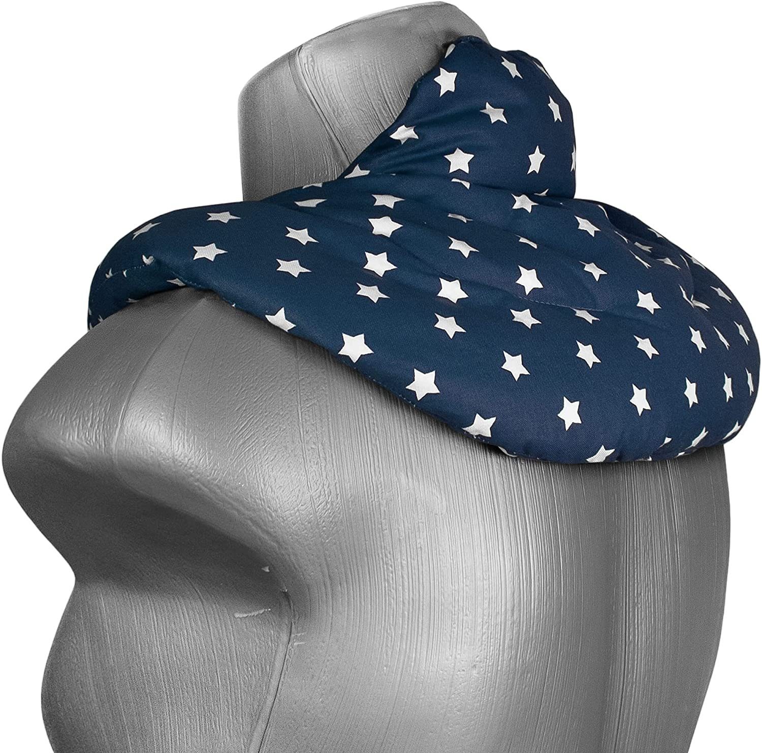 Giraffenland Wärmekissen Nackenhörnchen mit Stehkragen, Dinkelkissen - Nackenkissen Wärmekissen - Dinkel-Körnerkissen Nacken Schulter, Für die Mikrowelle und den Backofen geeignet