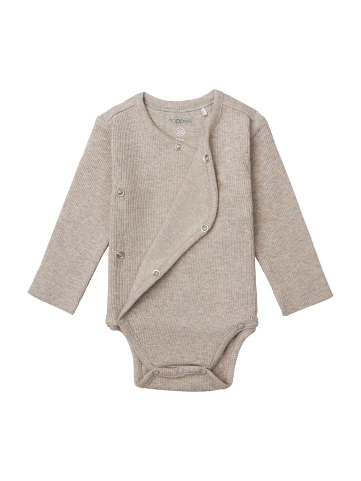 Noppies Strampler Nino in Taupe Melange günstig kaufen
