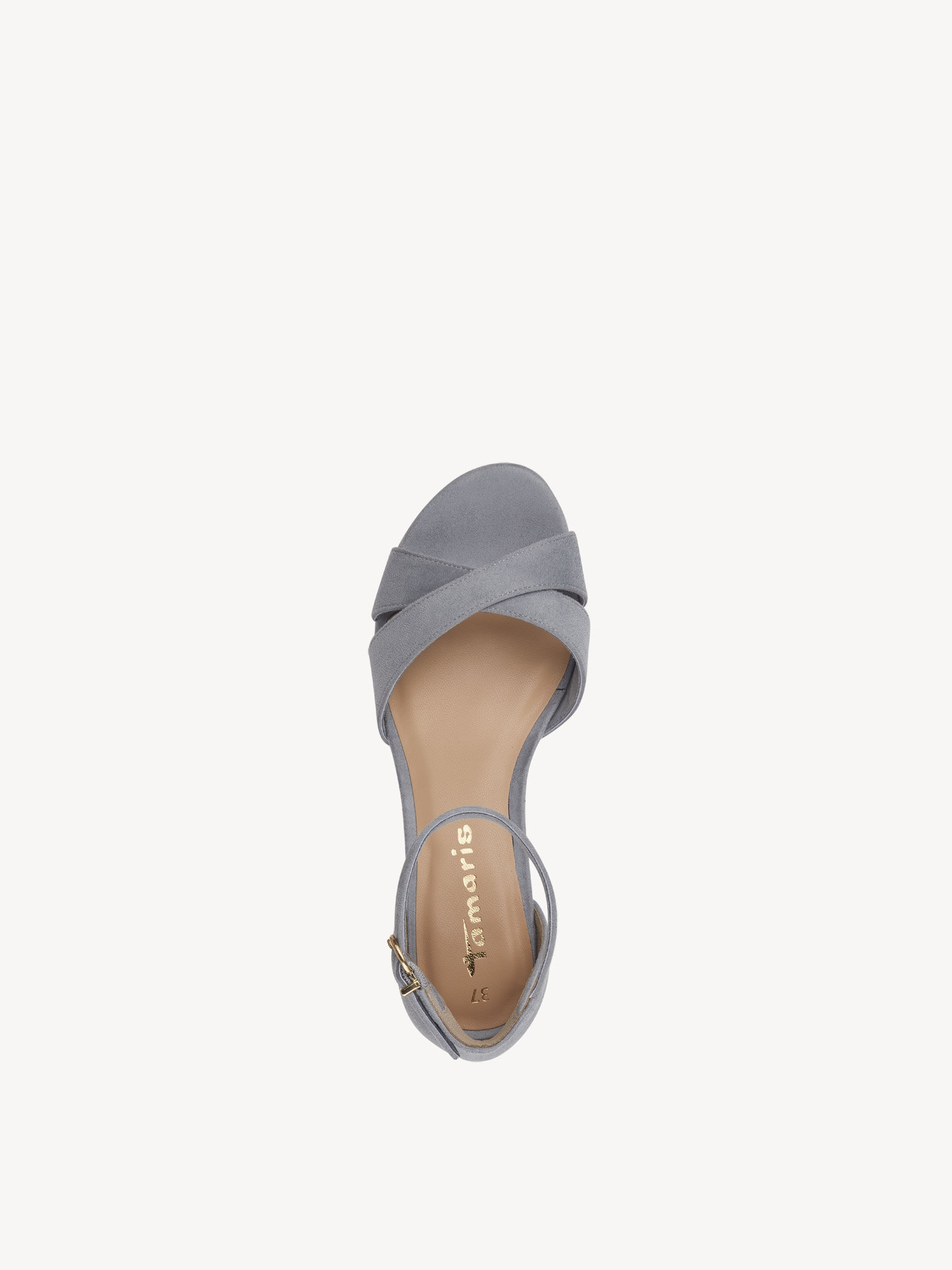 Sandale à talon - bleu