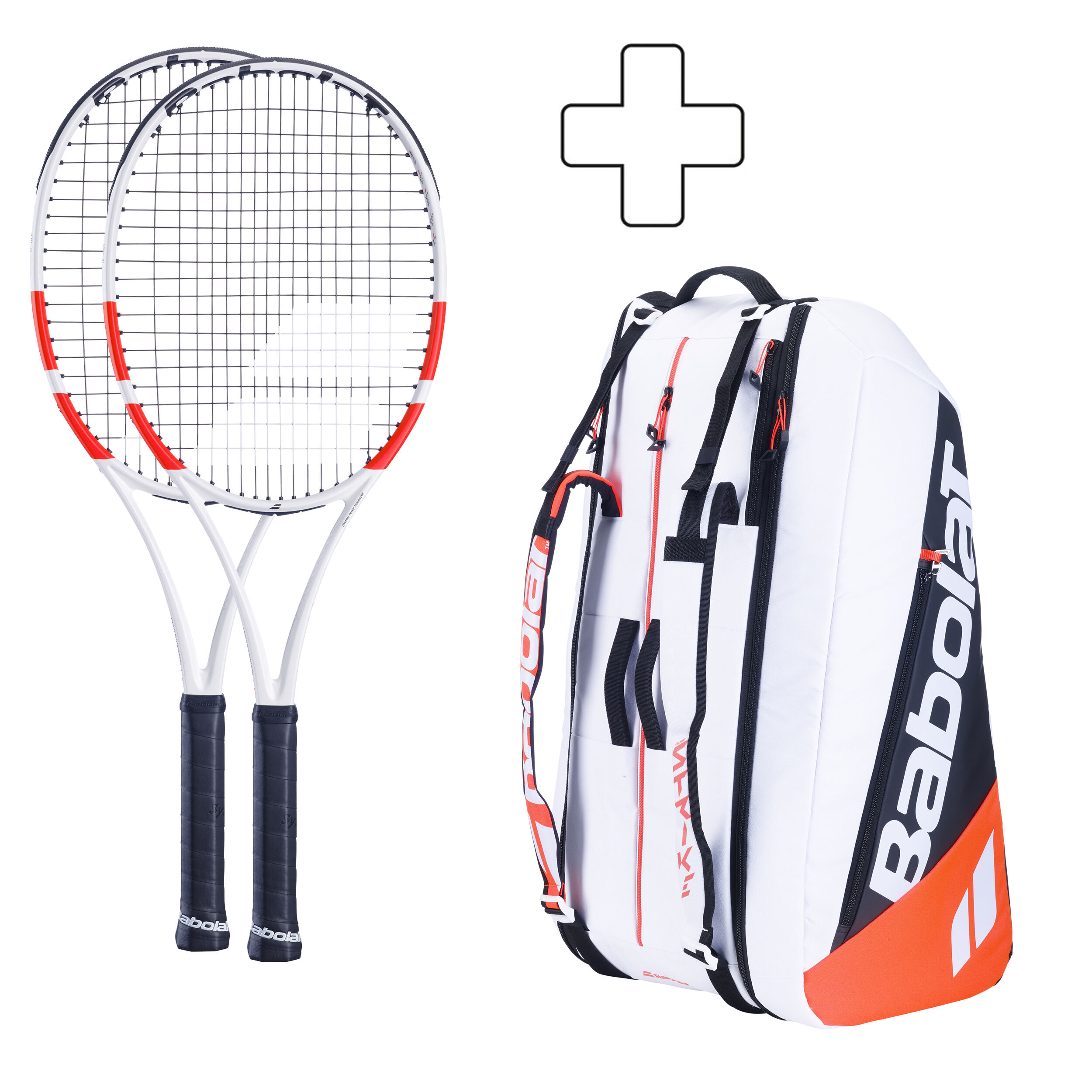 2x Pure Strike 16x19 Plus Schlägertasche