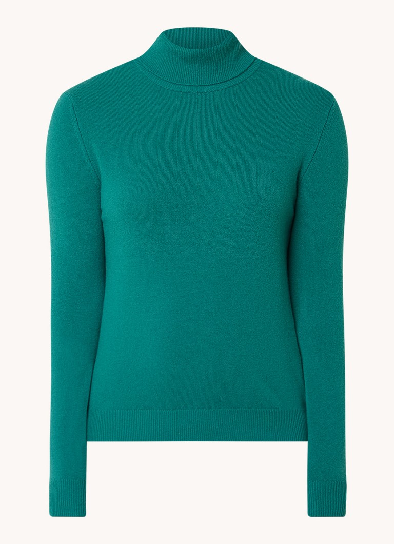 Maglione a collo alto Benetton in pregiata lana merino.