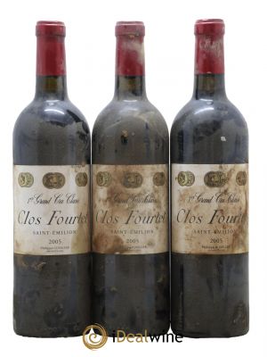 Clos Fourtet 1er Grand Cru Classé B  2005 - Lot de 3 Bouteilles