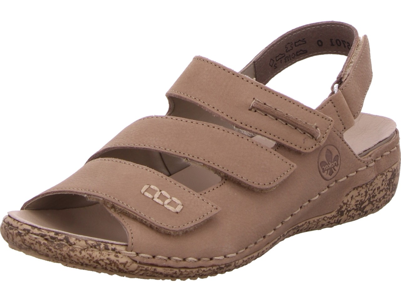 RIEKER Klassische Sandalen beige