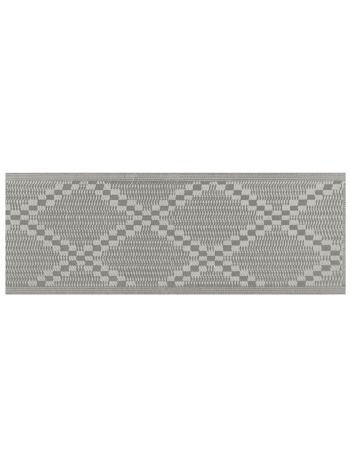 Beliani Outdoorteppich JALNA in Grau/Weiß - (W) 60 x (H) 0.5 x (L) 105 cm günstig kaufen onesize