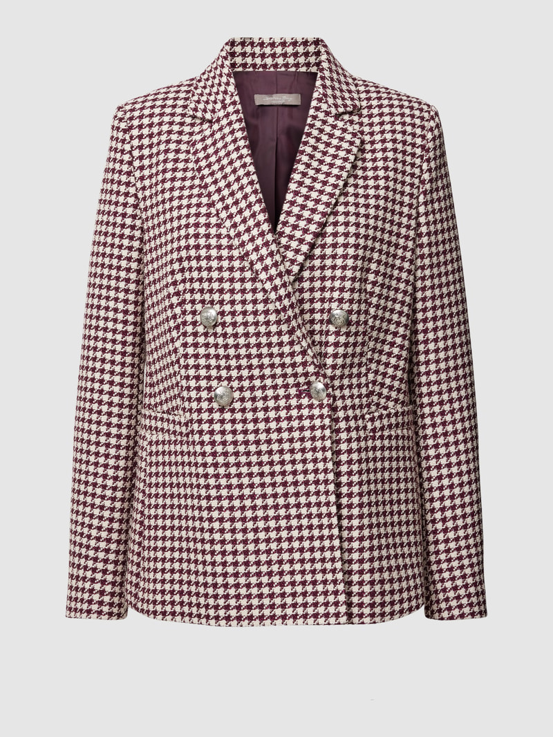 Damen Blazer in Bouclé-Optik in bordeaux rot