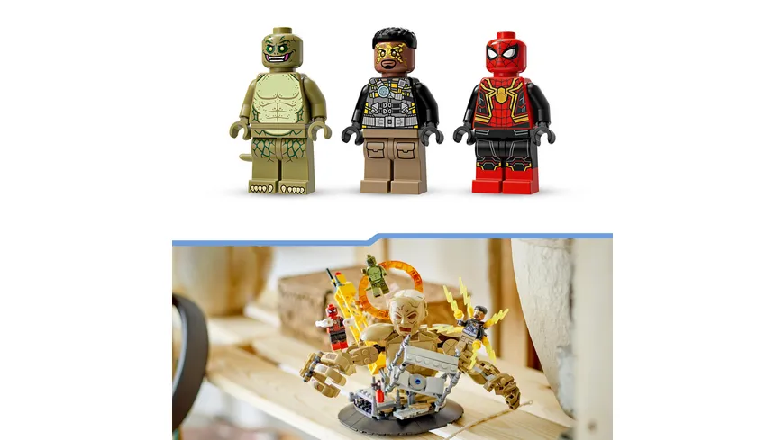 LEGO Marvel 76280 Spider-Man vs. Sandman: Showdown, Superhelden-Spielzeug